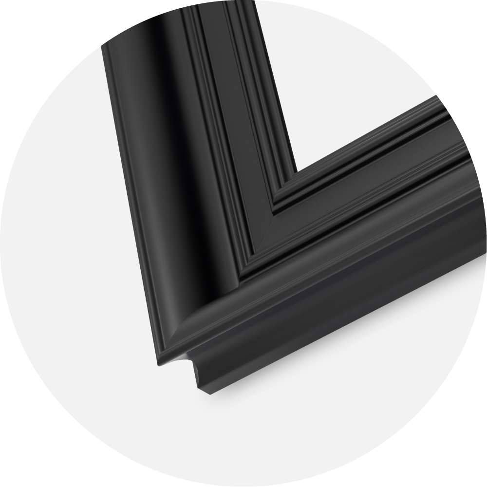 Jämtlands Ramfabrik Frame Scarborough Acrylic Glass Black 42x59.4 cm (A2)