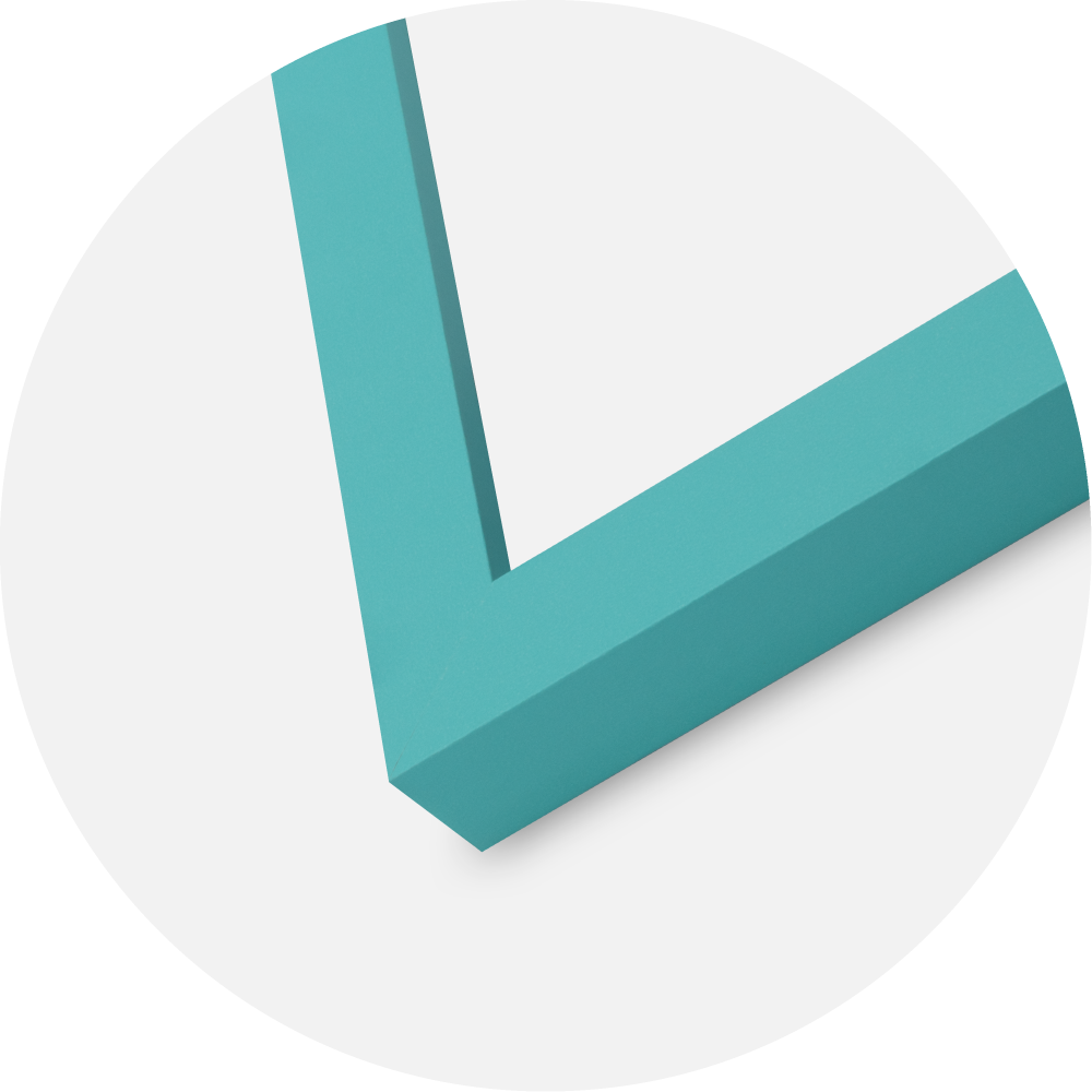 Jämtlands Ramfabrik Frame Selection Acrylic Glass Aqua Blue 40x40 cm