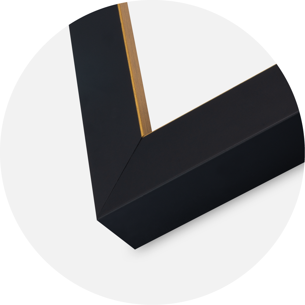 Jämtlands Ramfabrik Frame Sussex Acrylic Glass Black/Gold 30x45 cm