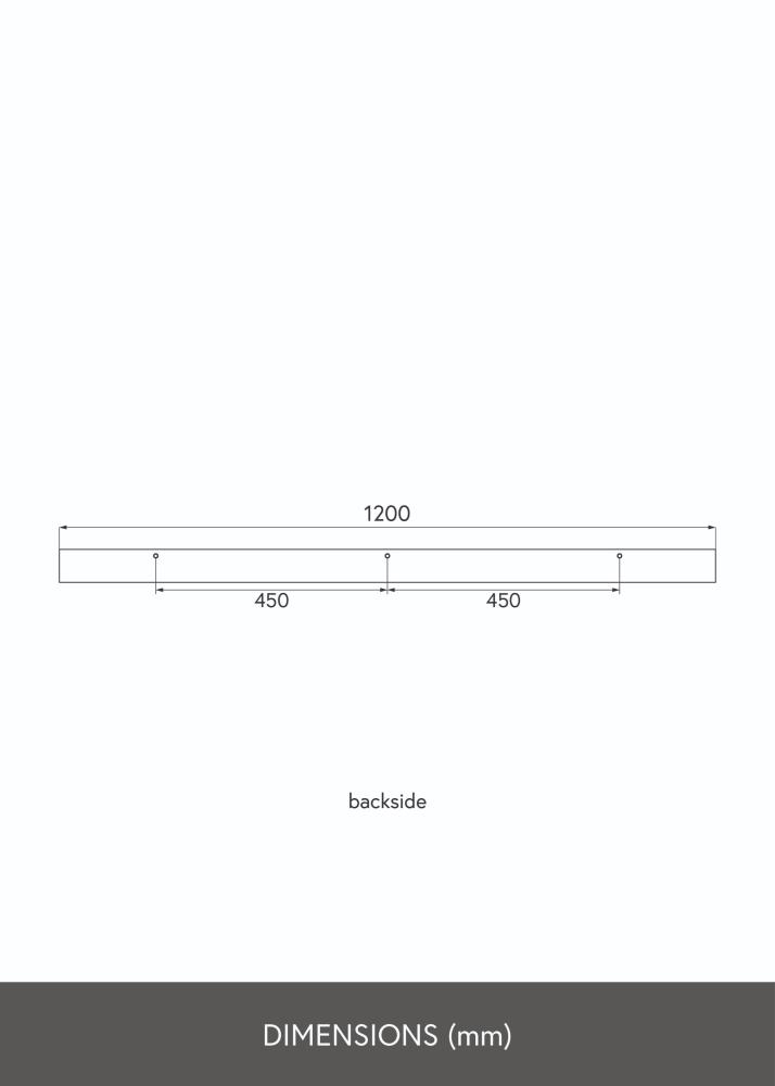 KAILA KAILA Picture Shelf Black 120 cm