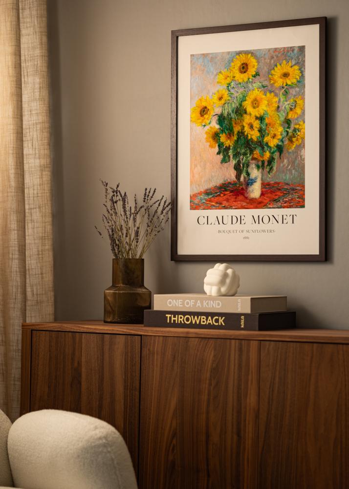 BGA Frame Modern Acrylic Glass Walnut 18x24 cm