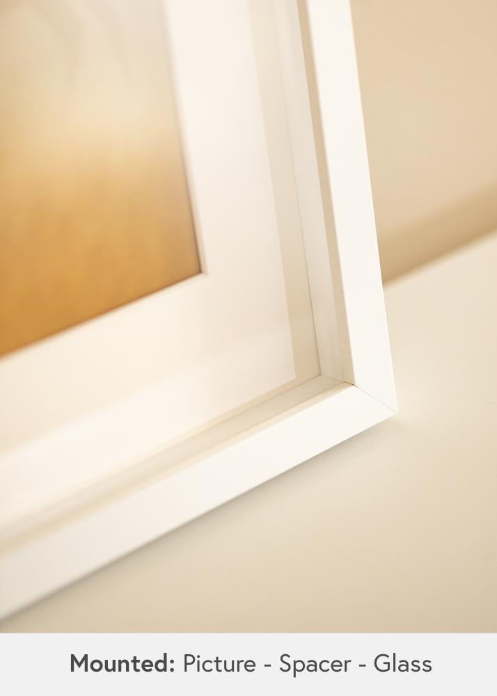 Ram med passepartou BGA Box Frame White 40x60 cm - Mounts White 30x50 cm