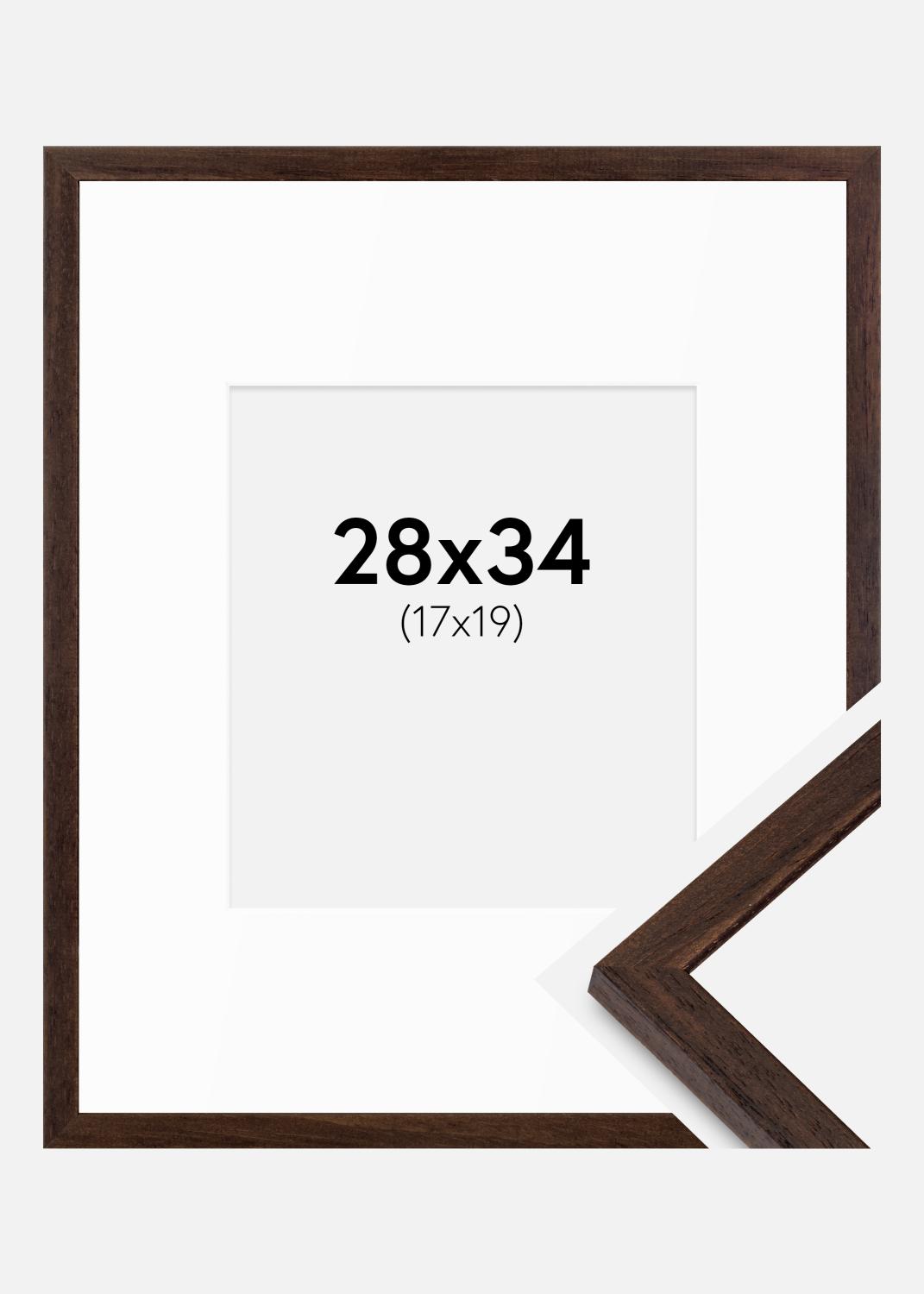 Product Image for Frame Edsbyn Walnut 28x34 cm - Mounts White 18x20 cm