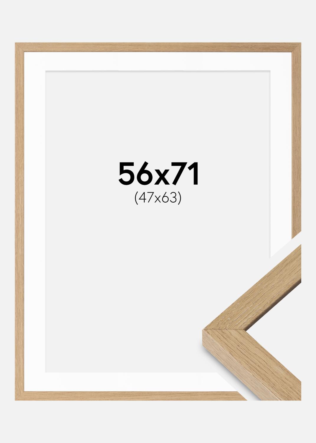 Product Image for Frame Hermes Natural Oak 56x71 cm - Mounts White 48x64 cm