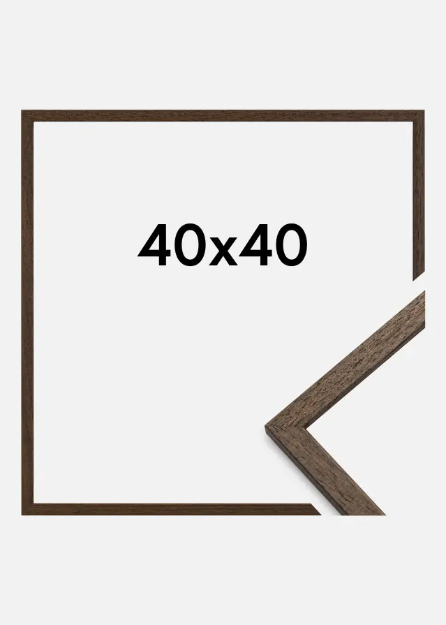 Galleri 1 Frame Edsbyn Acrylic glass Walnut 40x40 cm