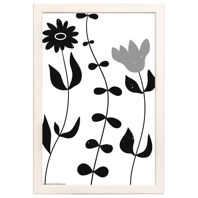 Ram med passepartou Frame Liv White 20x30 cm - Mounts White 15x21 cm