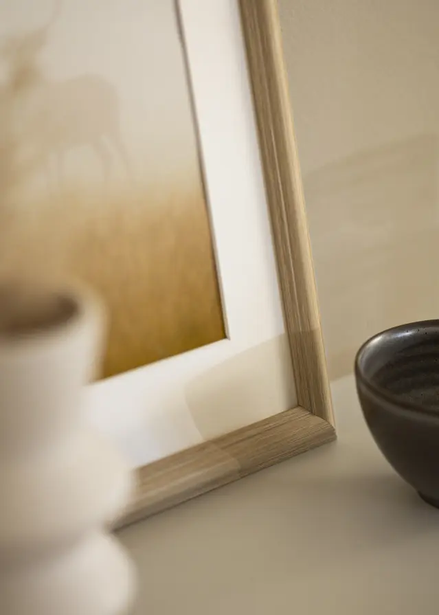 Jämtlands Ramfabrik Frame Västkusten Acrylic Glass Oak 62x93 cm