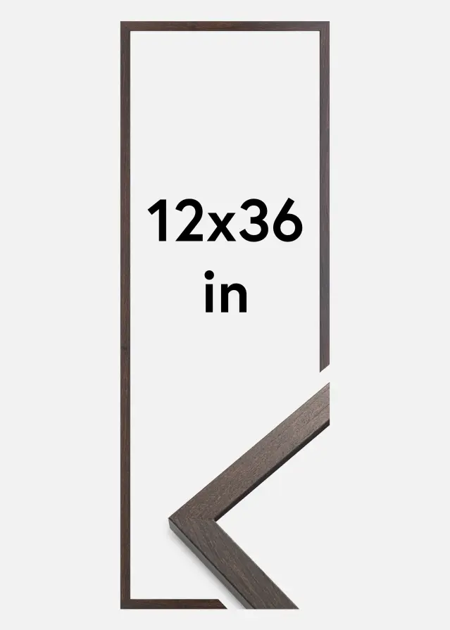 Artlink Frame Trendy Acrylic glass Walnut 12x36 inches (30,48x91,44 cm)