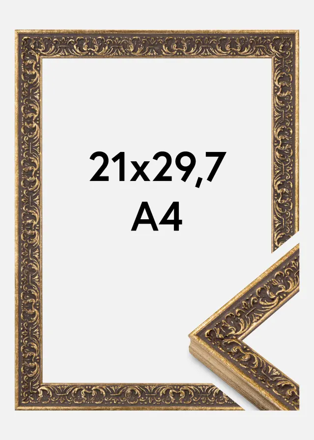 Jämtlands Ramfabrik Frame Amber Acrylic Glass Silver 21x29.7 cm (A4)