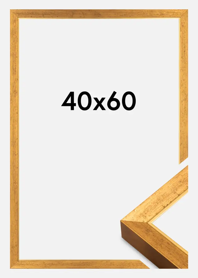 Jämtlands Ramfabrik Frame Brema Acrylic Glass Gold 40x60 cm