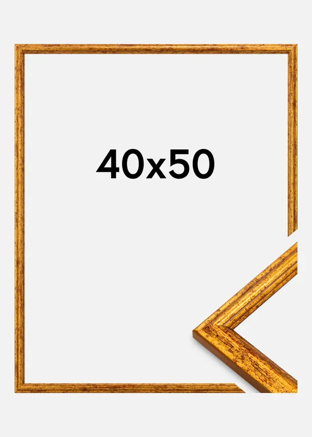 Jämtlands Ramfabrik Frame Claudia Acrylic Glass Gold 40x50 cm