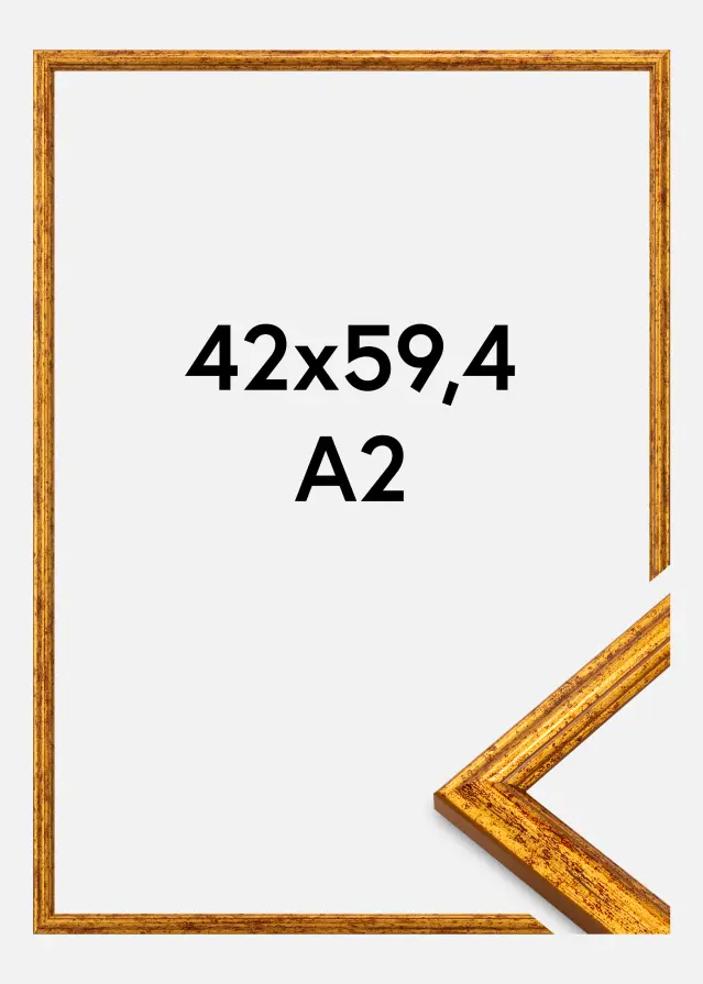 Ramverkstad Frame Claudia Acrylic Glass Gold 42x59.4 cm (A2)