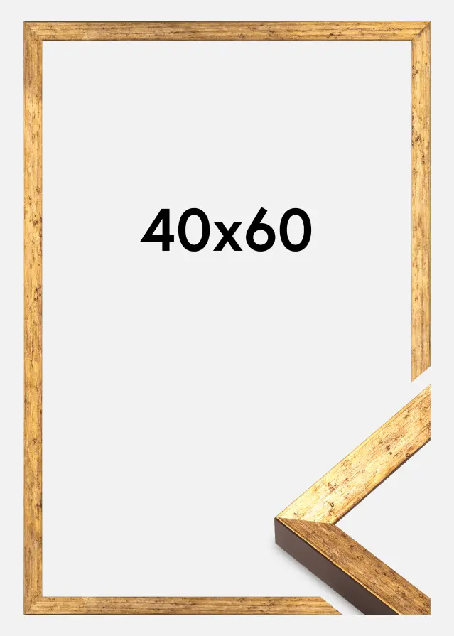 Jämtlands Ramfabrik Frame Dune Acrylic Glass Gold 40x60 cm