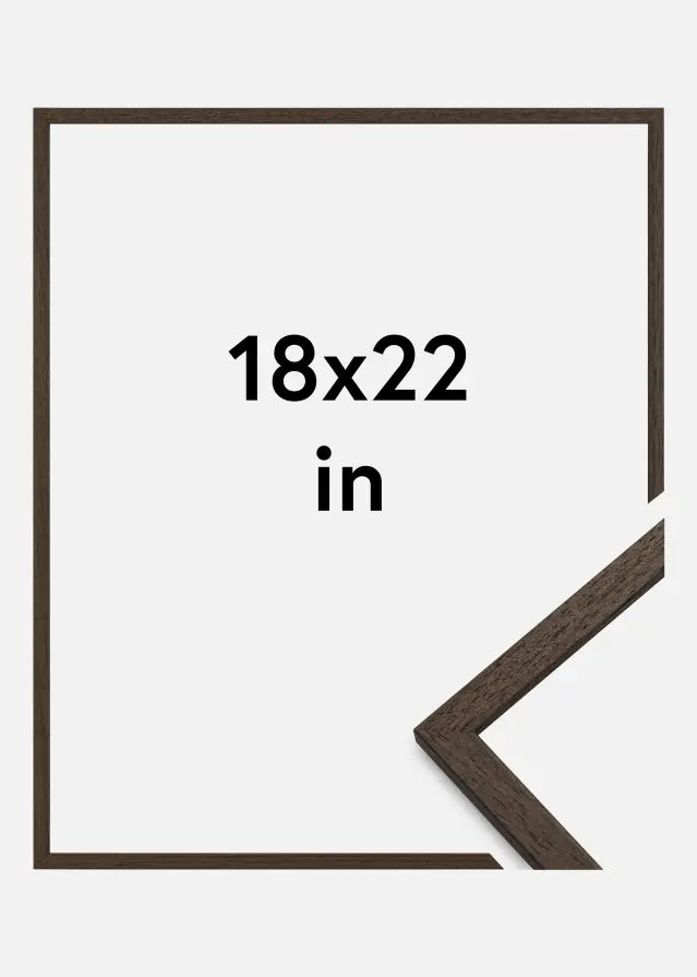 Galleri 1 Frame Edsbyn Acrylic glass Walnut 18x22 inches (45.72x55.88 cm)