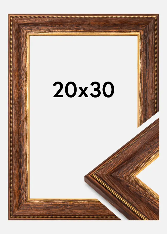 Jämtlands Ramfabrik Frame Fabriano Acrylic Glass Brown 20x30 cm