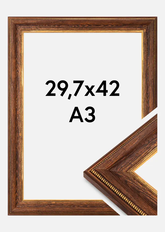 Bubola e Naibo Frame Fabriano Acrylic Glass Brown 29.7x42 cm (A3)