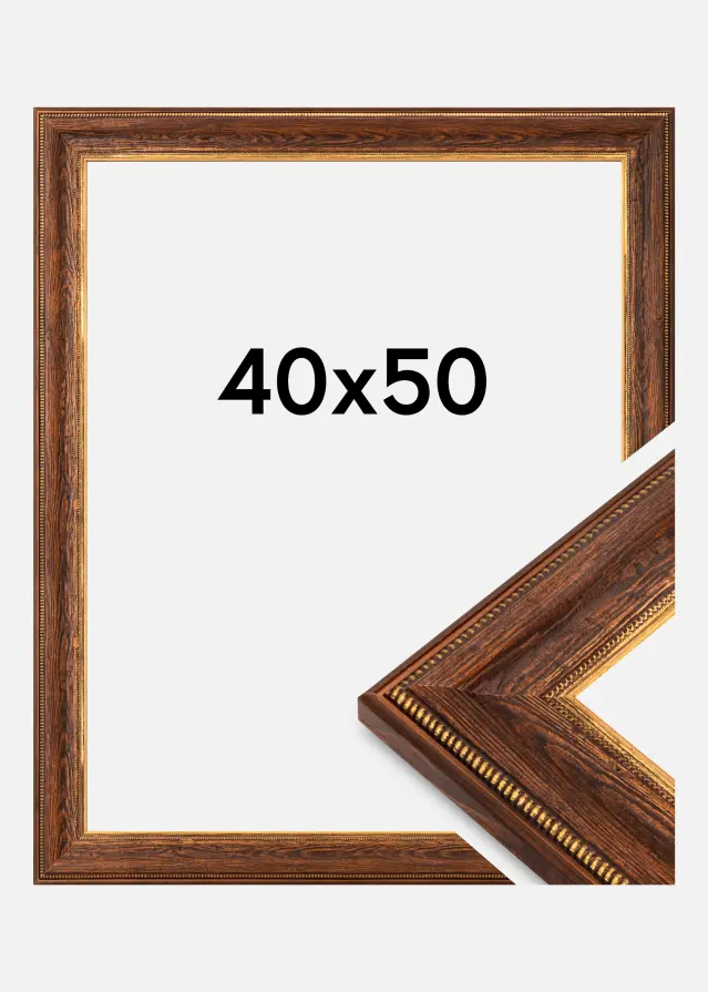Ramverkstad Frame Fabriano Acrylic Glass Brown 40x50 cm