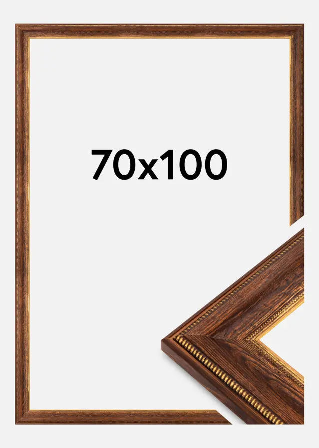 Jämtlands Ramfabrik Frame Fabriano Acrylic Glass Brown 70x100 cm
