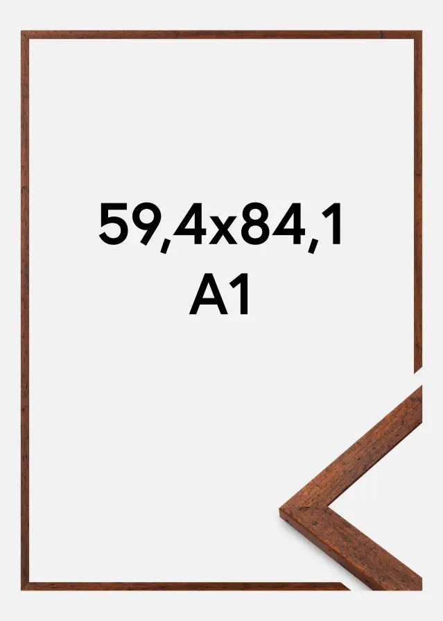 Jämtlands Ramfabrik Frame Humphrey Acrylic Glass Brown 59.4x84.1 cm (A1)