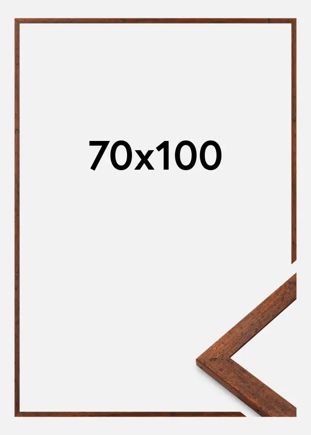 Jämtlands Ramfabrik Frame Humphrey Acrylic Glass Brown 70x100 cm
