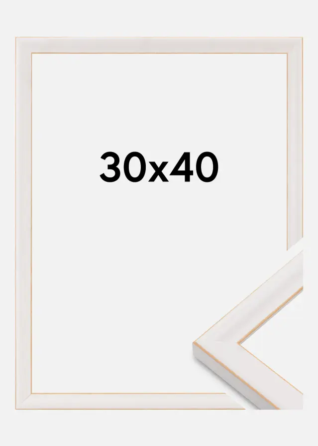 Jämtlands Ramfabrik Frame Marie Claire Acrylic Glass White 30x40 cm