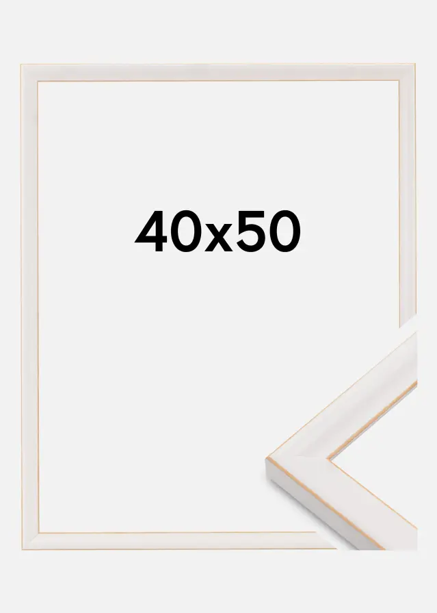 Jämtlands Ramfabrik Frame Marie Claire Acrylic Glass White 40x50 cm