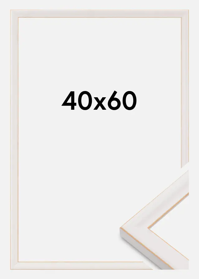 Jämtlands Ramfabrik Frame Marie Claire Acrylic Glass White 40x60 cm