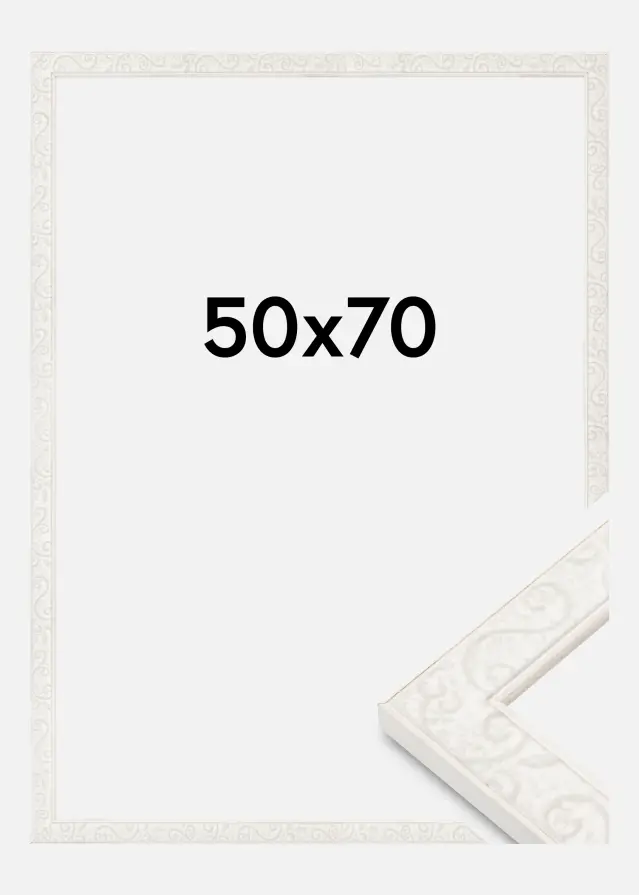 Jämtlands Ramfabrik Frame Milton Acrylic Glass White 50x70 cm