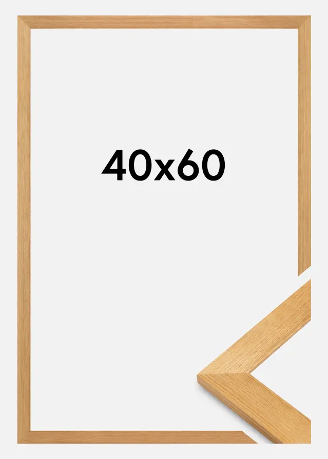 Jämtlands Ramfabrik Frame Sandra Acrylic Glass Oak 40x60 cm