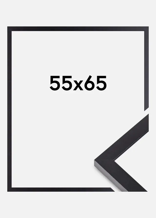 BGA Frame Selection Acrylic Glass Black 55x65 cm