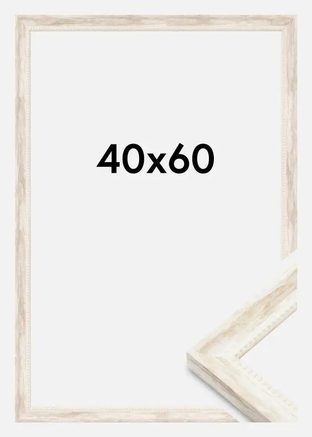 Jämtlands Ramfabrik Frame Soledad Acrylic Glass White 40x60 cm