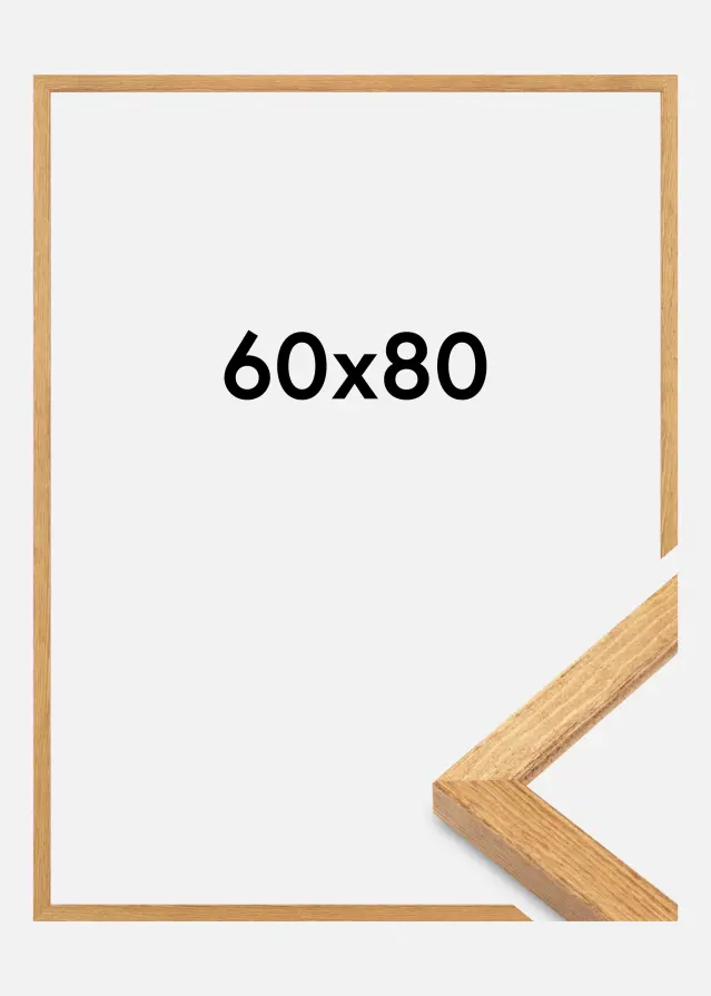 Ramverkstad Frame Tulipa Acrylic Glass Oak 60x80 cm