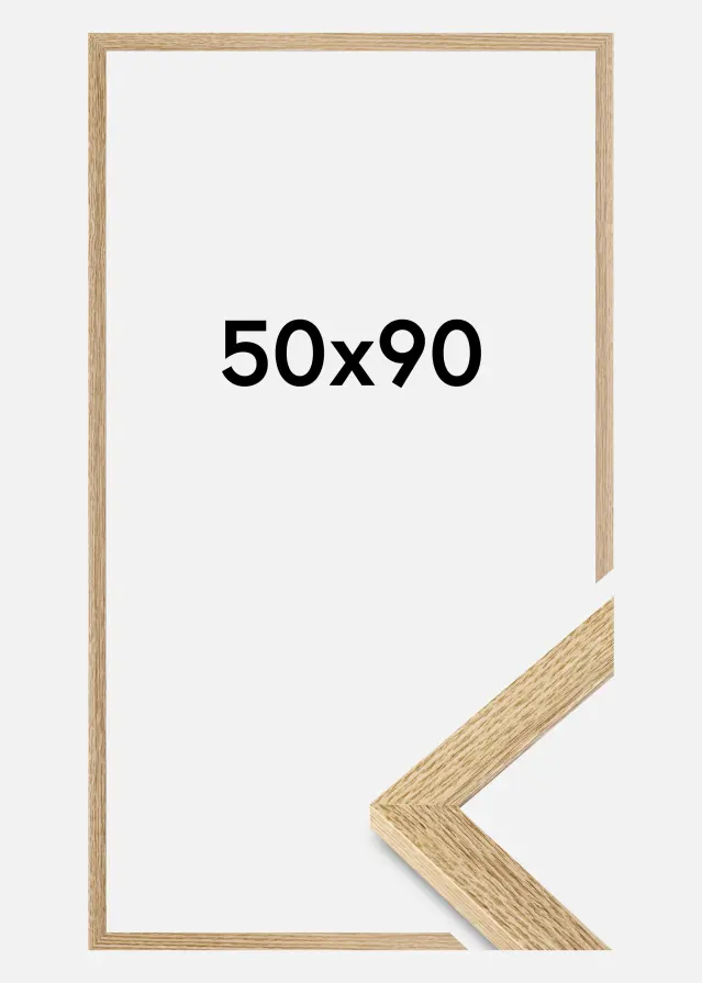 BGA Frame Selection Acrylic Glass Oak 50x90 cm