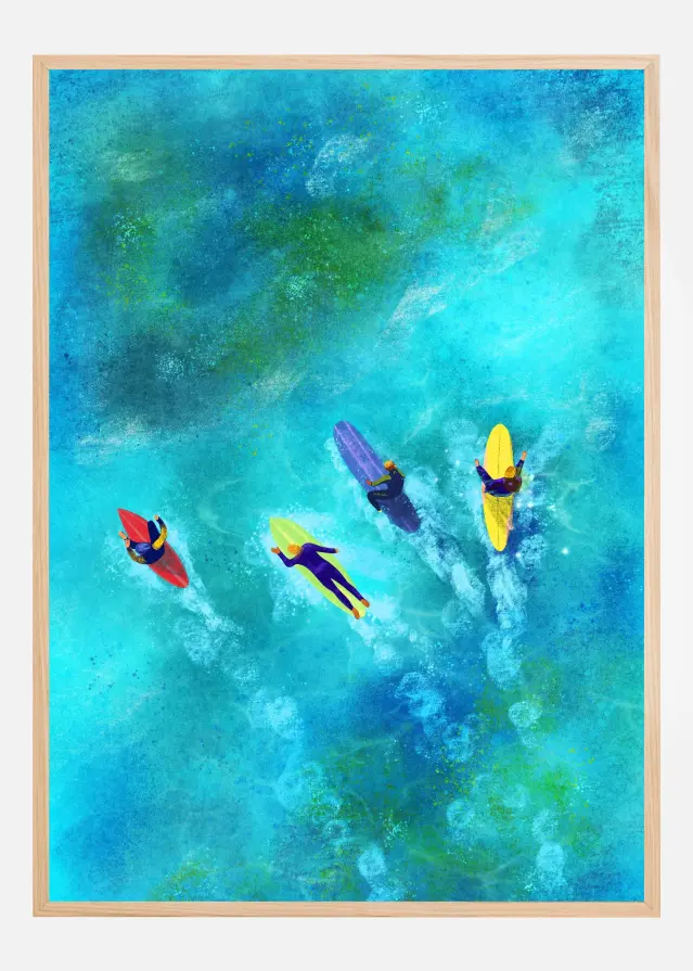 Bildverkstad Surfer Dudes Poster