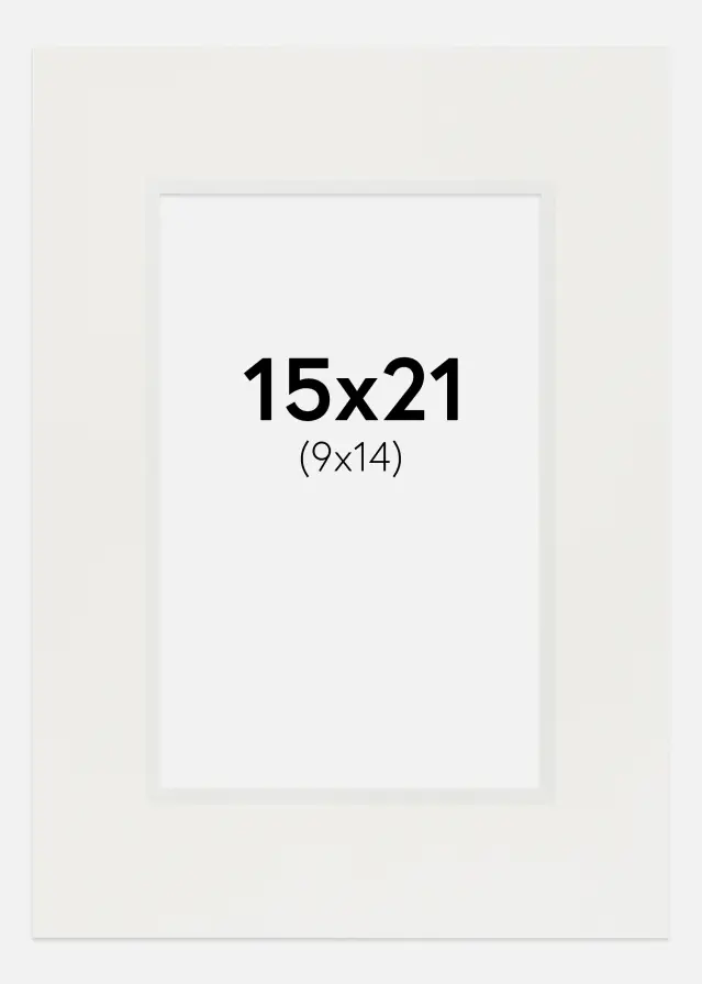 Konstlist Crescent Mount White 3 mm (White Core) 15x21 cm (9x14)