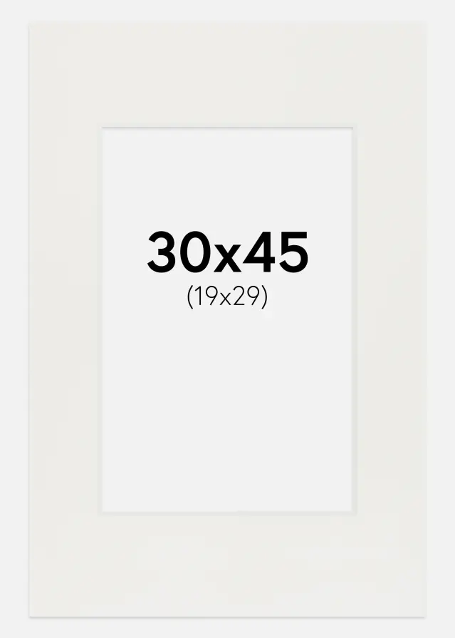 Konstlist Crescent Mount White 3 mm (White Core) 30x45 cm (19x29)