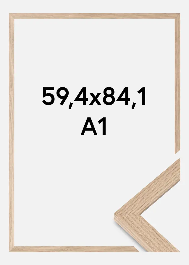 BGA Frame BGA Classic Acrylic Glass Oak 59.4x84 cm (A1)