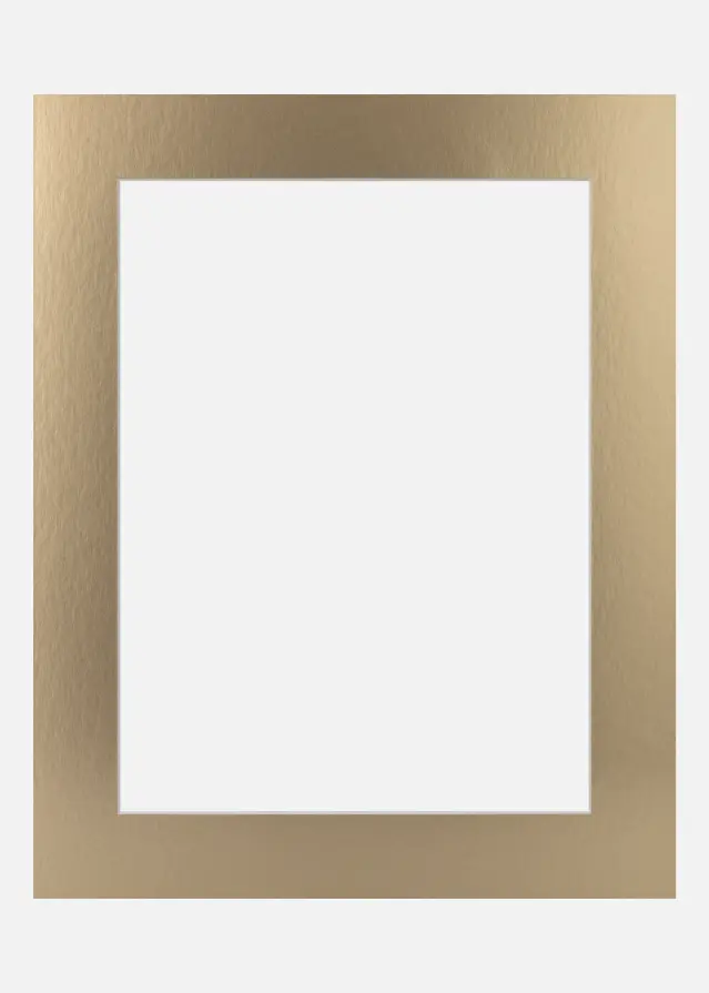 Jämtlands Ramfabrik Mount Gold Metal (White Core) 40x50 cm (29x39)