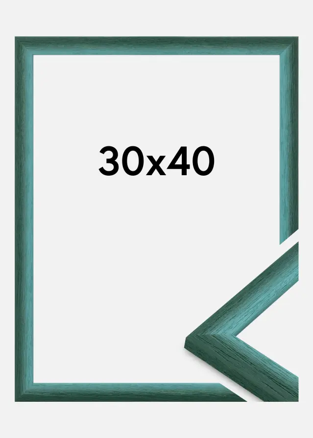 Jämtlands Ramfabrik Frame Cornwall Acrylic Glass Dark Green 30x40 cm