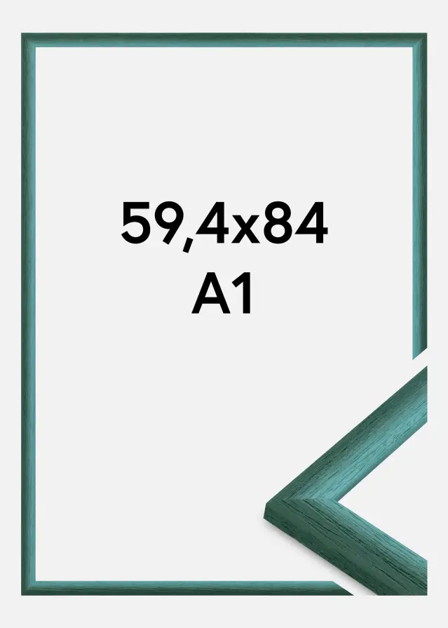 Jämtlands Ramfabrik Frame Cornwall Acrylic Glass Dark Green 59.4x84 cm (A1)