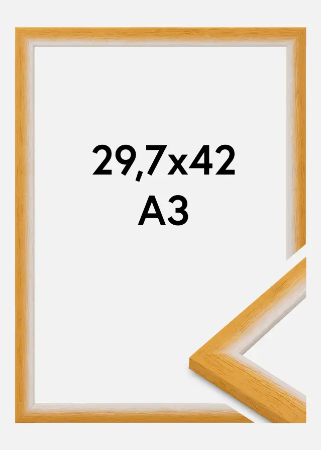 Jämtlands Ramfabrik Frame Cornwall Acrylic Glass Gold 29.7x42 cm (A3)