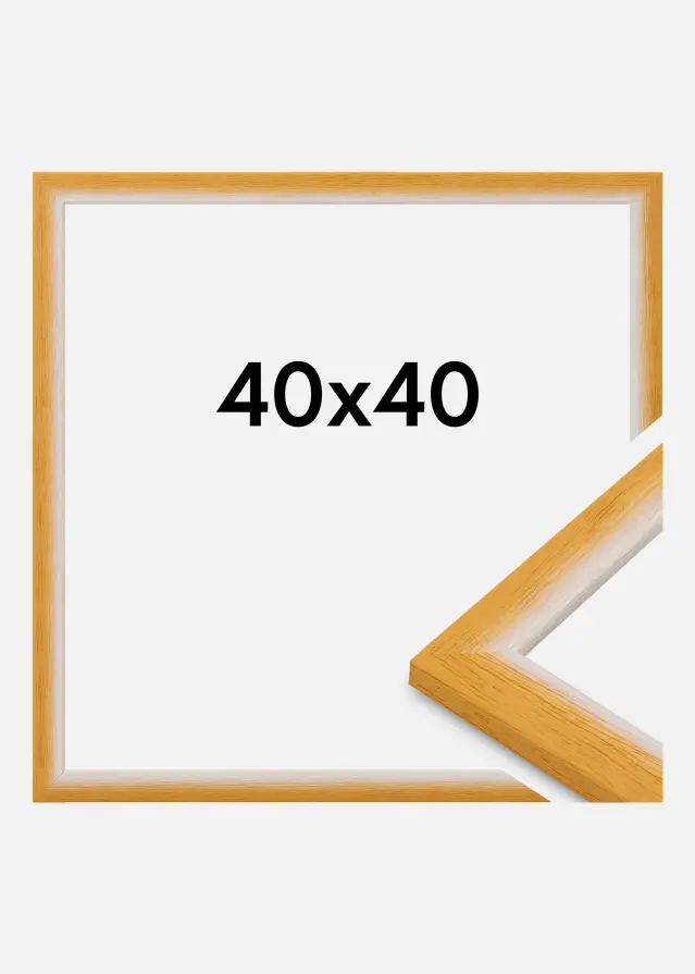 Jämtlands Ramfabrik Frame Cornwall Acrylic Glass Gold 40x40 cm