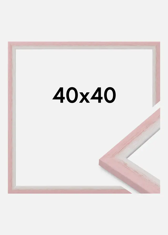 Jämtlands Ramfabrik Frame Cornwall Acrylic Glass Pink 40x40 cm