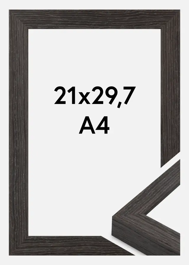 Jämtlands Ramfabrik Frame Cotswold Acrylic Glass Grey 21x29.7 cm (A4)