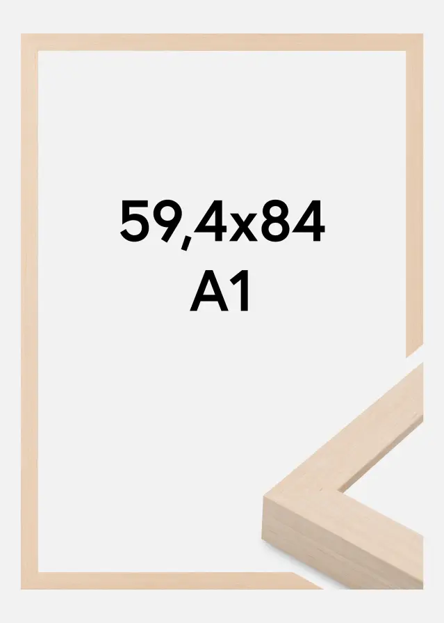 Jämtlands Ramfabrik Frame Cotswold Acrylic Glass Ivory 59.4x84 cm (A1)
