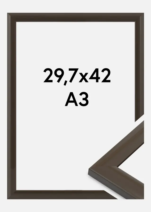 Jämtlands Ramfabrik Frame Dorset Acrylic Glass Dark Grey 29.7x42 cm (A3)