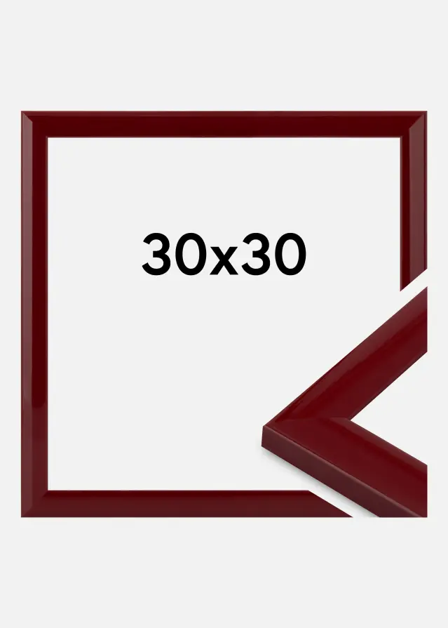 Jämtlands Ramfabrik Frame Dorset Acrylic Glass Dark Red 30x30 cm