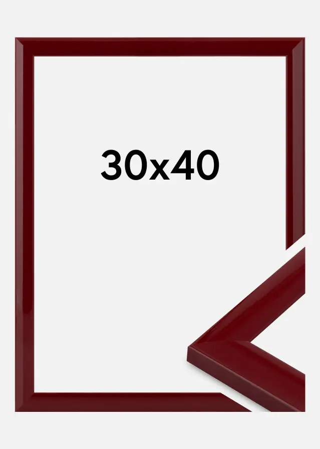 Jämtlands Ramfabrik Frame Dorset Acrylic Glass Dark Red 30x40 cm