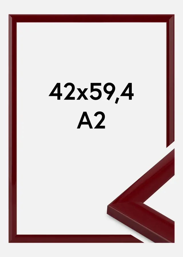 Jämtlands Ramfabrik Frame Dorset Acrylic Glass Dark Red 42x59.4 cm (A2)