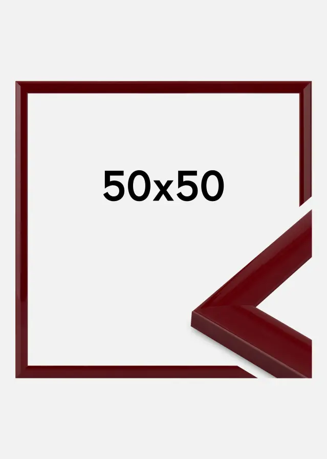 Jämtlands Ramfabrik Frame Dorset Acrylic Glass Dark Red 50x50 cm